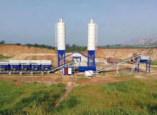 WDJ600型二次攪拌穩(wěn)定土拌和站(疊加式)高淳工地